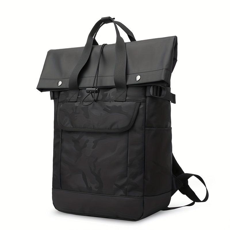 Contrast Backpack Student Schoolbag Large Capacity Double Shoulder Bag