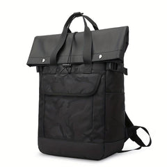 Contrast Backpack Student Schoolbag Large Capacity Double Shoulder Bag