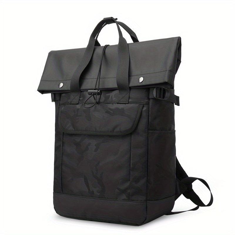 Contrast Backpack Student Schoolbag Large Capacity Double Shoulder Bag