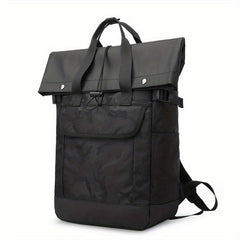 Contrast Backpack Student Schoolbag Large Capacity Double Shoulder Bag