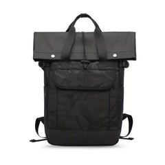 Contrast Backpack Student Schoolbag Large Capacity Double Shoulder Bag