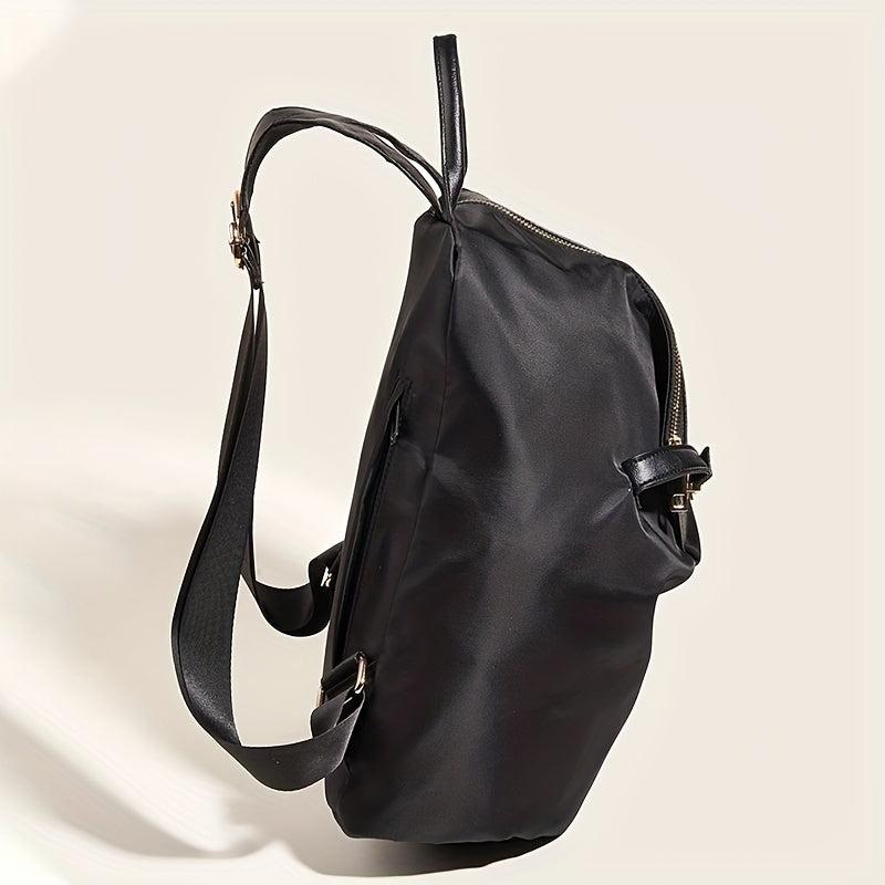 Nylon PU Leather Personality Backpack Large Capacity Bag