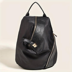 Nylon PU Leather Personality Backpack Large Capacity Bag
