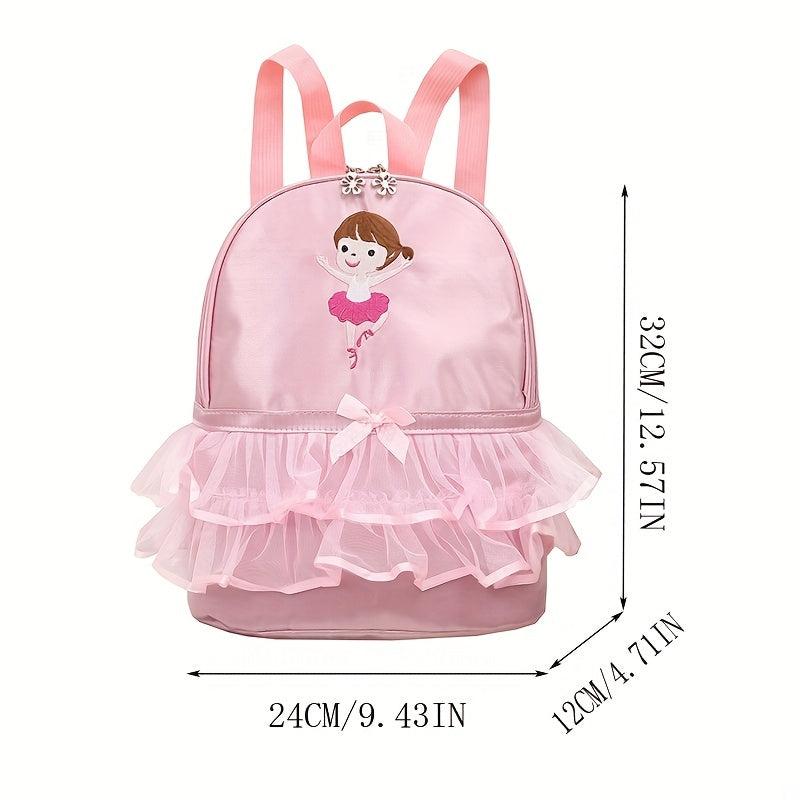 Children's Dance Bag Ballet Bag Backpack Lace Dancing Storage Bag