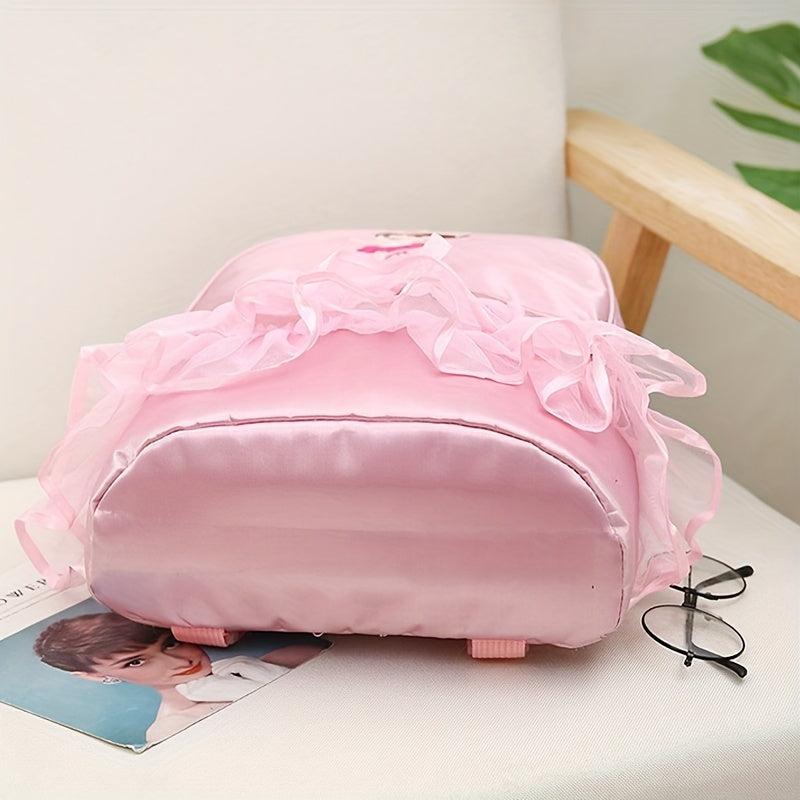 Children's Dance Bag Ballet Bag Backpack Lace Dancing Storage Bag