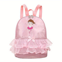 Children's Dance Bag Ballet Bag Backpack Lace Dancing Storage Bag
