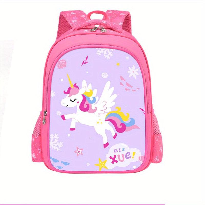 Kids Lightweight Schoolbag Cartoon Pattern Backpack For Primary School