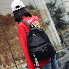 Minimalist Casual Backpack Fashionable Solid Preppy Backpack Versatile Bag