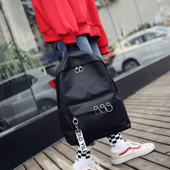 Minimalist Casual Backpack Fashionable Solid Preppy Backpack Versatile Bag