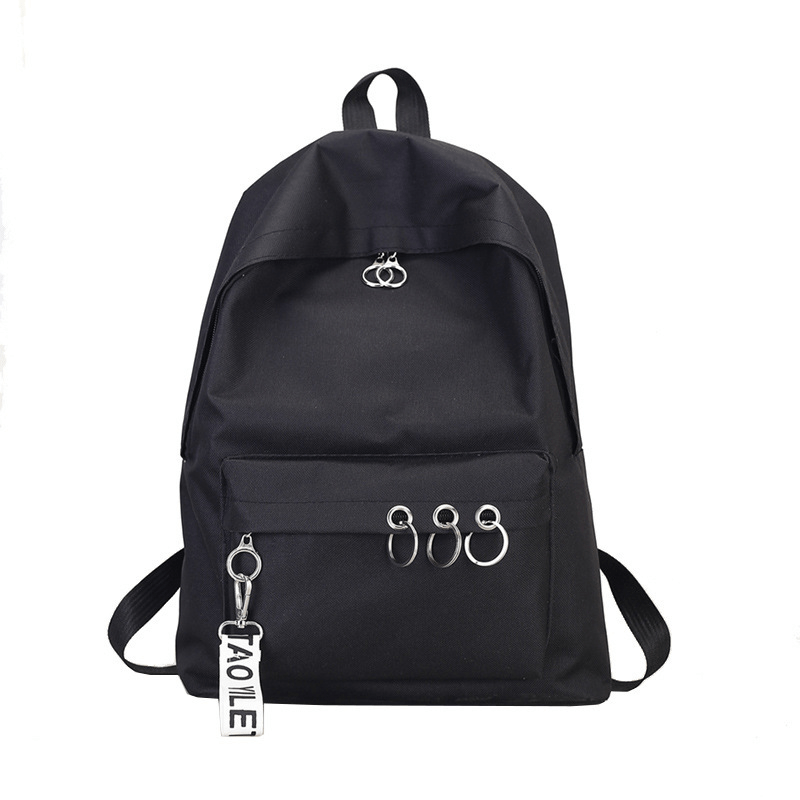 Minimalist Casual Backpack Fashionable Solid Preppy Backpack Versatile Bag