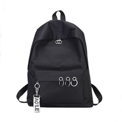 Minimalist Casual Backpack Fashionable Solid Preppy Backpack Versatile Bag
