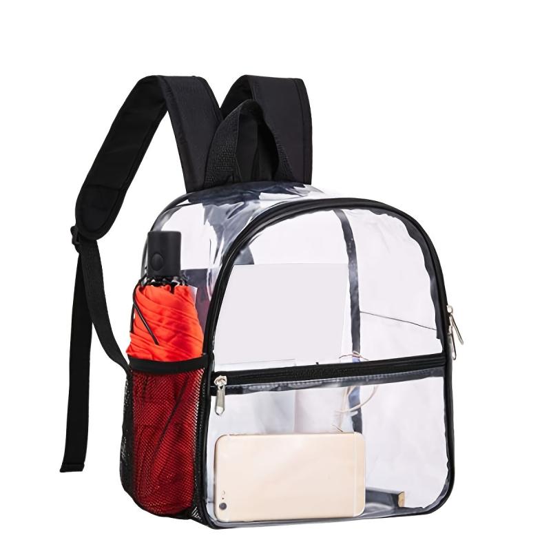 PVC Transparent Beach Bag Jelly Bag Casual Backpack Waterproof Dirt-proof