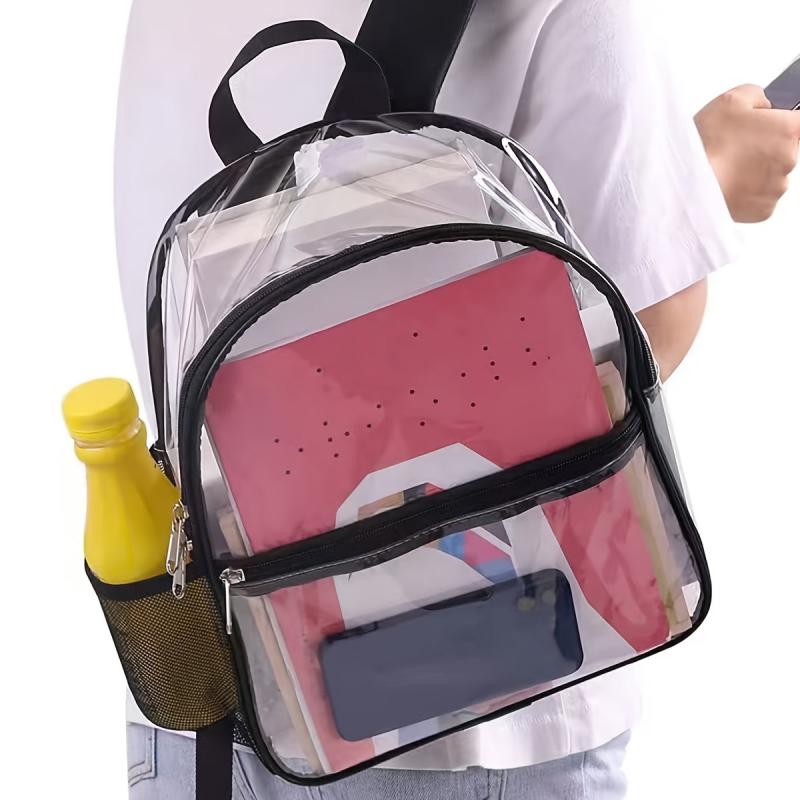 PVC Transparent Beach Bag Jelly Bag Casual Backpack Waterproof Dirt-proof