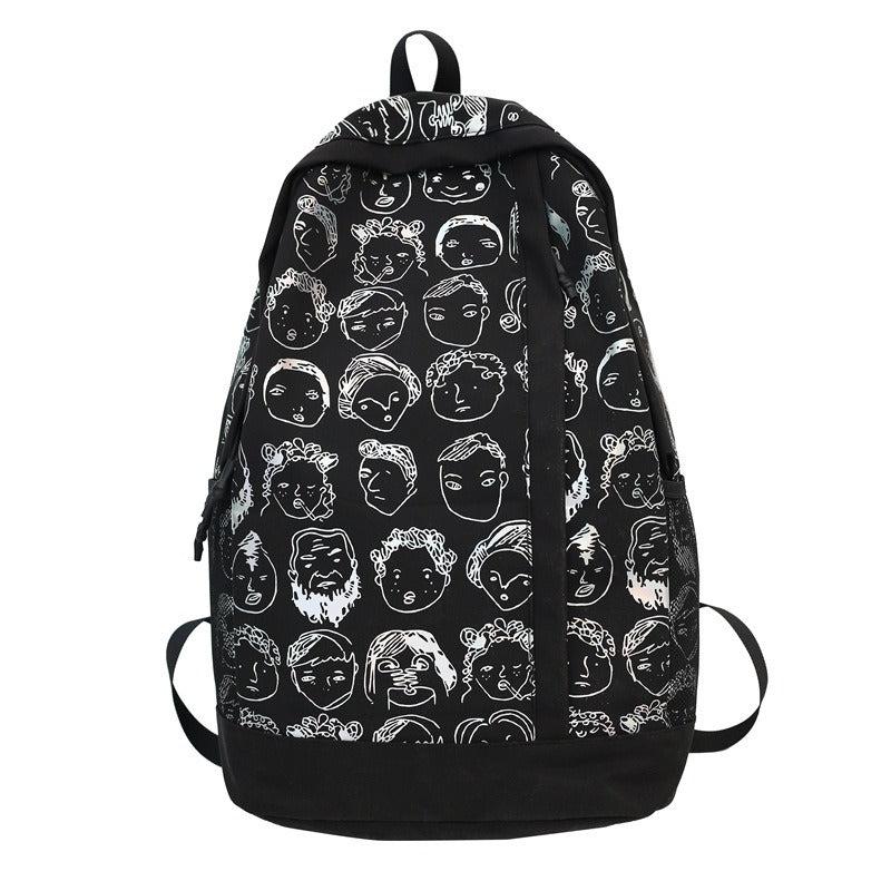 Graffiti Backpack Large Capacity School College Student
