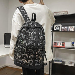 Graffiti Backpack Large Capacity School College Student