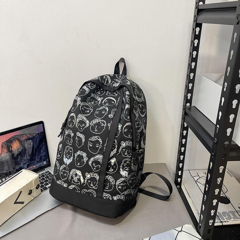 Graffiti Backpack Large Capacity School College Student