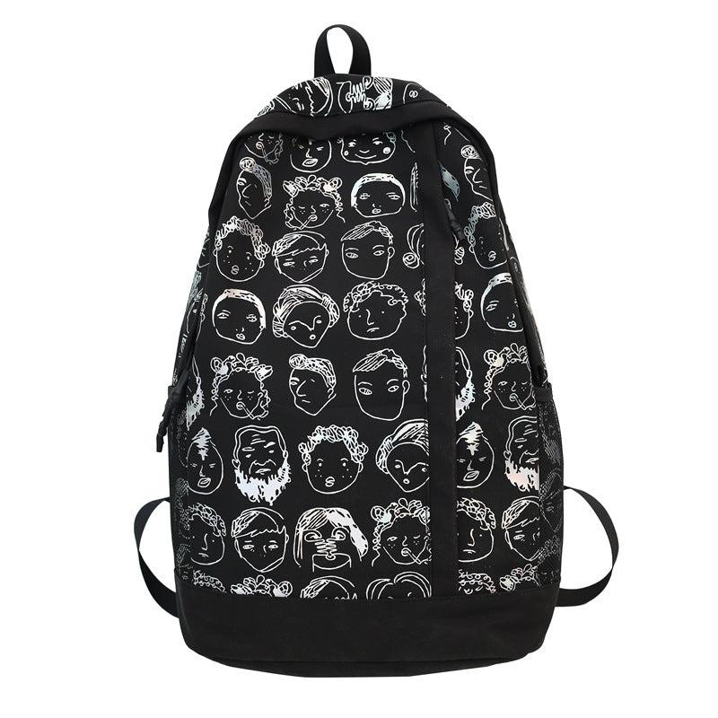 Graffiti Backpack Large Capacity School College Student