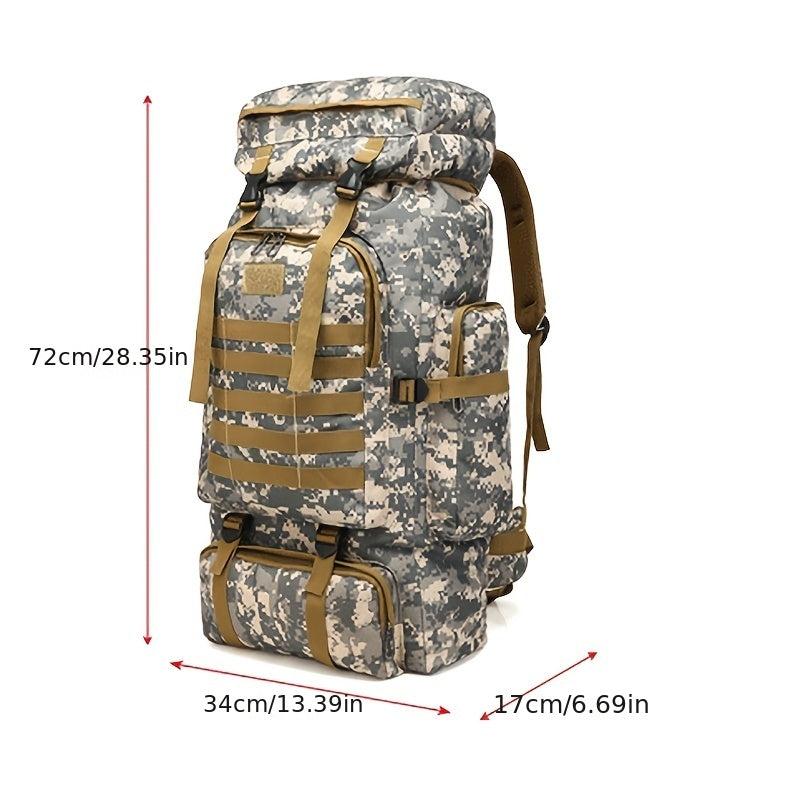 80L Tactical Backpack Waterproof Sports Camping Hiking Bag
