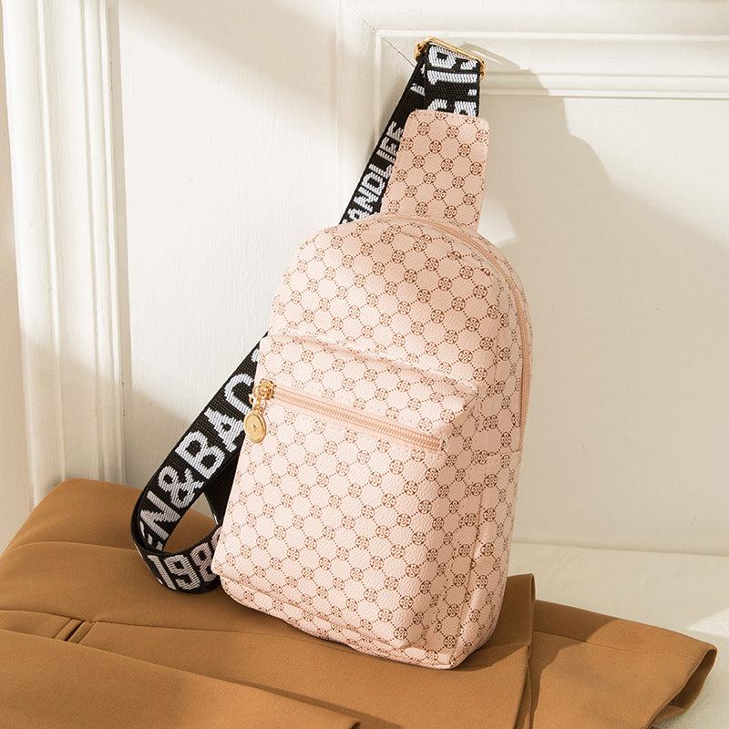 Geometric Pattern Sling Bag Women's Chest Bag