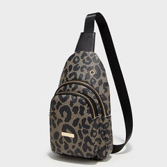 Leopard Sling Chest Bag Crossbody Streetwear