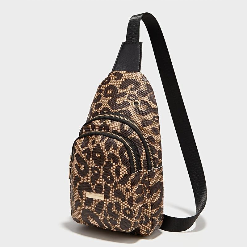 Leopard Sling Chest Bag Crossbody Streetwear
