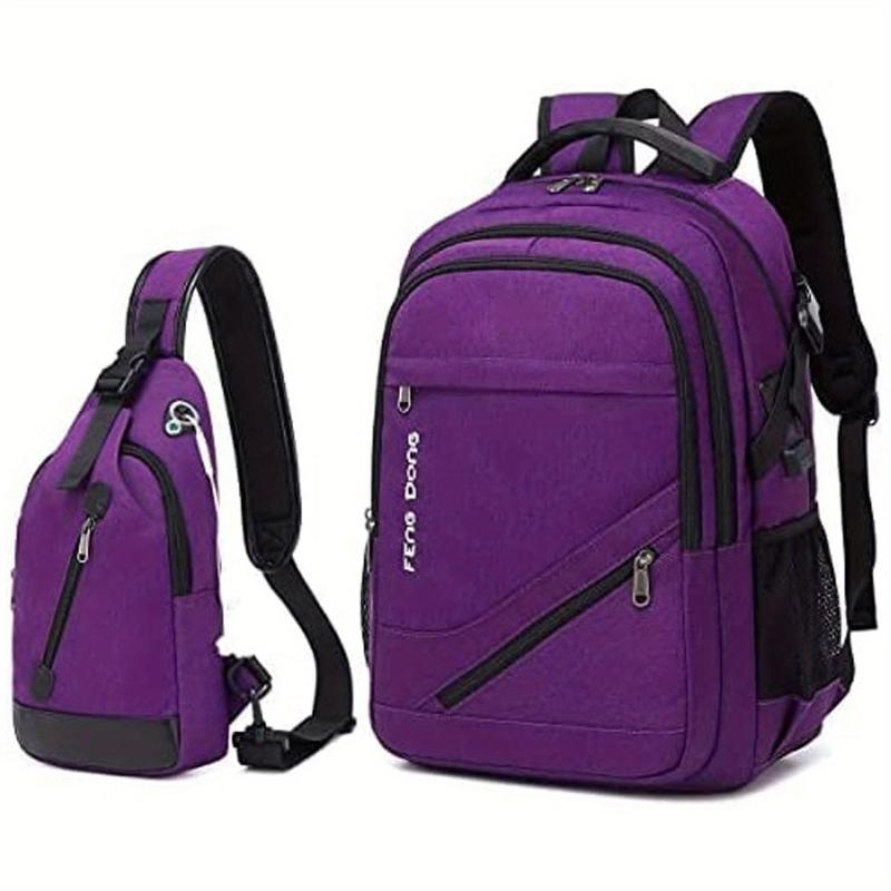 Large Laptop Backpack 17.3 Inches Waterproof Travel Schoolbag