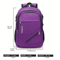 Large Laptop Backpack 17.3 Inches Waterproof Travel Schoolbag