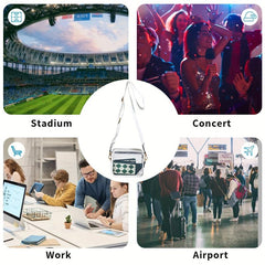 Clear Crossbody Bag for Stadium Events