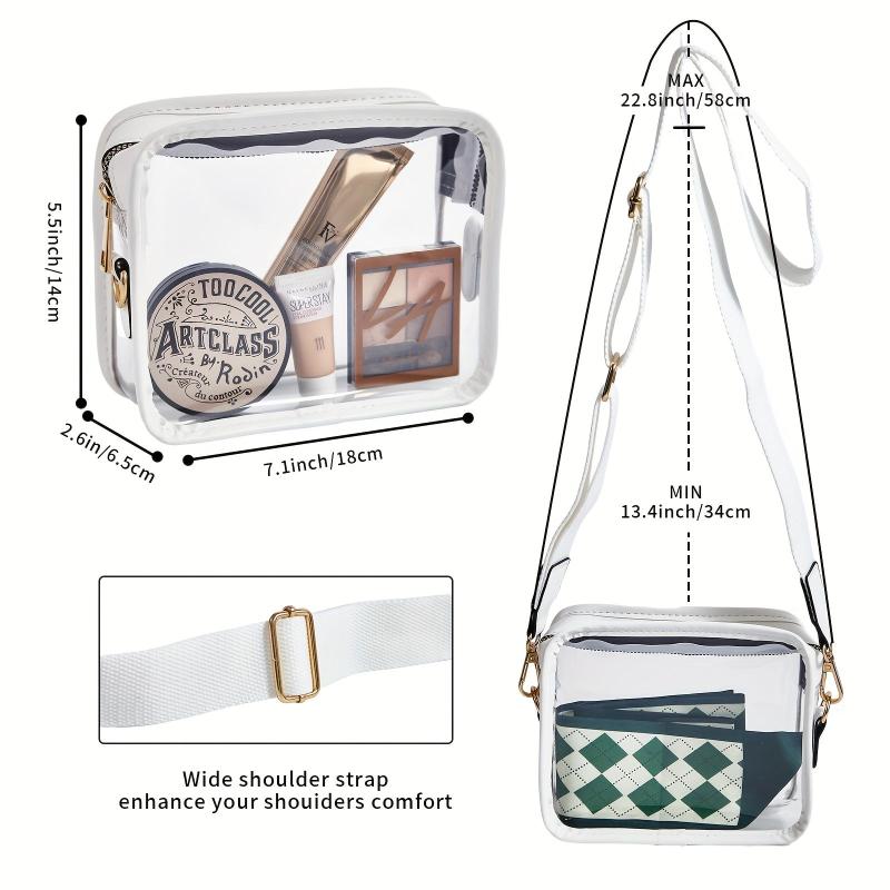 Clear Crossbody Bag for Stadium Events