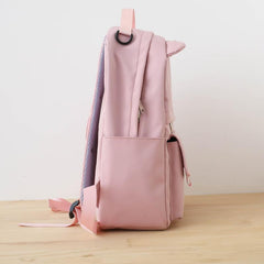 Casual Large Capacity Bear Pendant Backpack