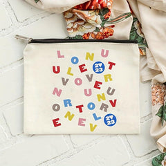 Love On Tour Pattern Cosmetics Bag Portable Travel Storage Bag Toiletry Bag