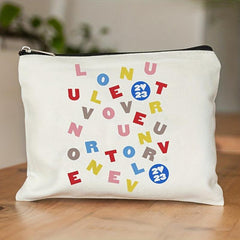 Love On Tour Pattern Cosmetics Bag Portable Travel Storage Bag Toiletry Bag