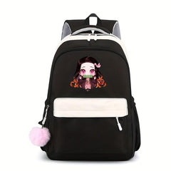 Girl Pattern Schoolbag Large Capacity Backpack
