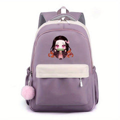 Girl Pattern Schoolbag Large Capacity Backpack