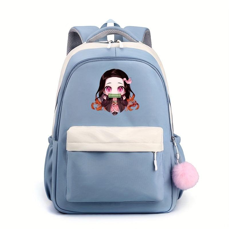 Girl Pattern Schoolbag Large Capacity Backpack