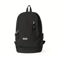 Students Black Schoolbag Large Capacity Travel Backpack