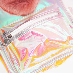 Sequin Princess Rainbow Backpack Personalized Cartoon Large capacity Storage