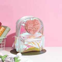 Sequin Princess Rainbow Backpack Personalized Cartoon Large capacity Storage