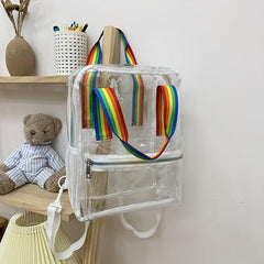 Transparent Backpacks Casual Travel Backpack School Bag