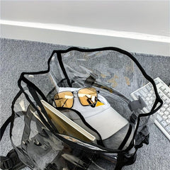 Transparent PVC Large Capacity Travel Backpack Casual Boys And Girls Backpack