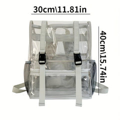 Transparent PVC Large Capacity Travel Backpack Casual Boys And Girls Backpack