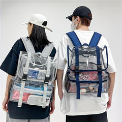 Transparent PVC Large Capacity Travel Backpack Casual Boys And Girls Backpack