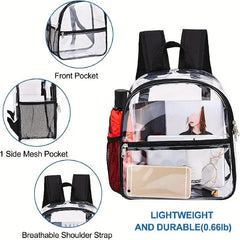Fashion Transparent Women's PVC Backpack Large Capacity Waterproof Bag