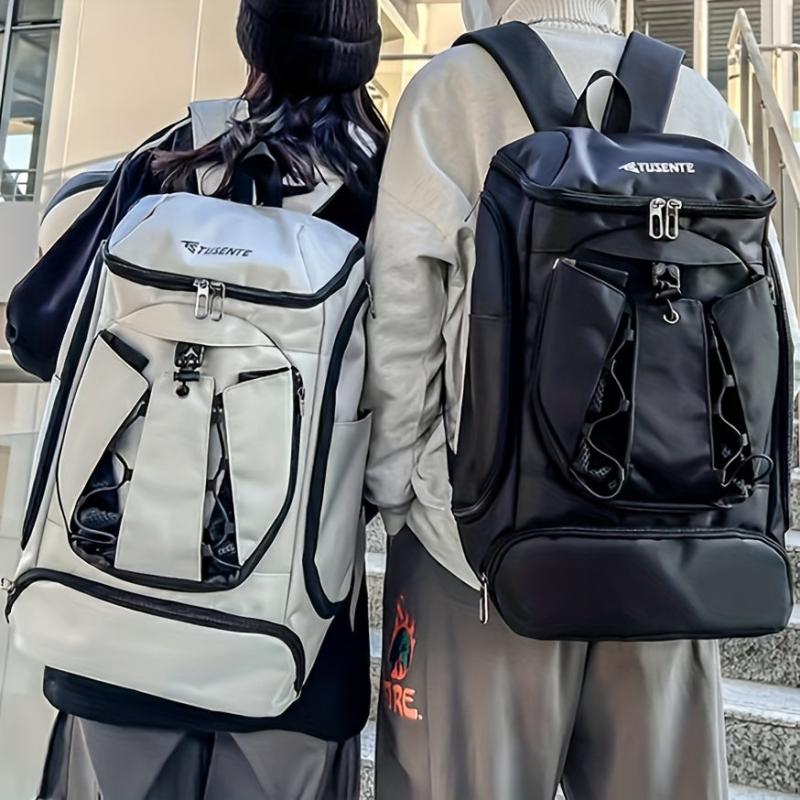Outdoor Sports Backpack With Shoe Compartment Basketball Bag