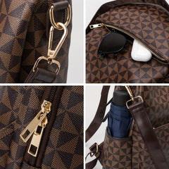 Anti-theft Large Capacity Soft Leather Travel Backpack