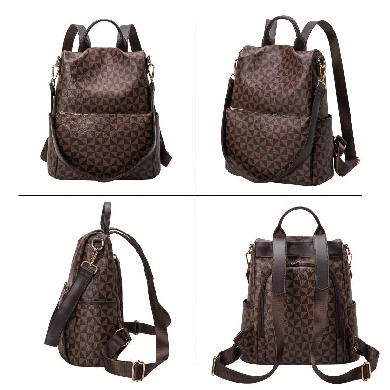 Anti-theft Large Capacity Soft Leather Travel Backpack