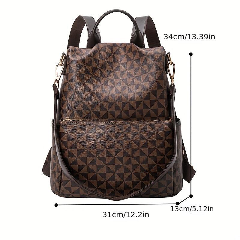 Anti-theft Large Capacity Soft Leather Travel Backpack