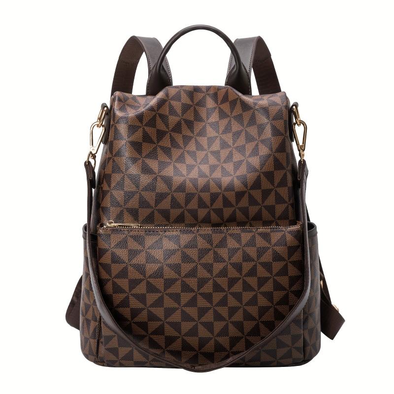 Anti-theft Large Capacity Soft Leather Travel Backpack