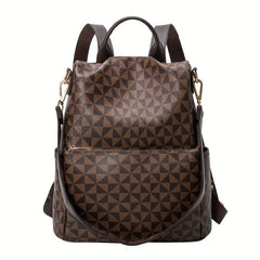 Anti-theft Large Capacity Soft Leather Travel Backpack