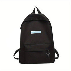 Solid Backpack Large Capacity Travel Backpack Casual Student Commuter Bag